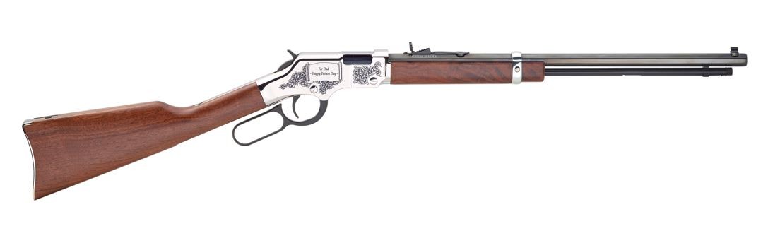 HENRY GOLDEN BOY SILVER FATHER'S DAY EDITION .22 S/L/LR 16RD 20IN BARREL H004SFD - 556 Black Friday Promotion